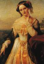 Mathilde Wesendonck - von Carl Friedrich Sohn 1850. St&auml;dtisches Kunstmuseum, Bonn