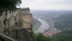 Festung K&ouml;nigstein - Blick auf die Elbe
